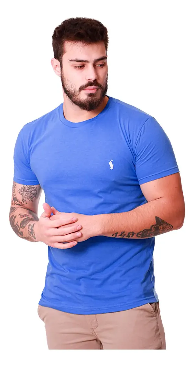 Camiseta Masculina Slim Fit Algodão Premium Original