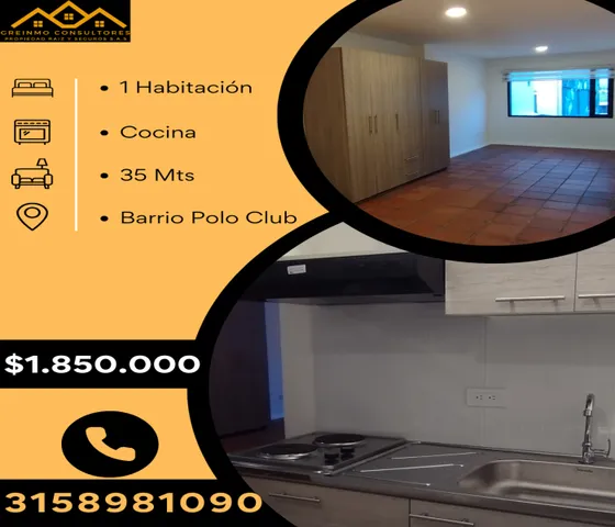 Arriendo Apartaestudio, Polo, Barrios Unidos