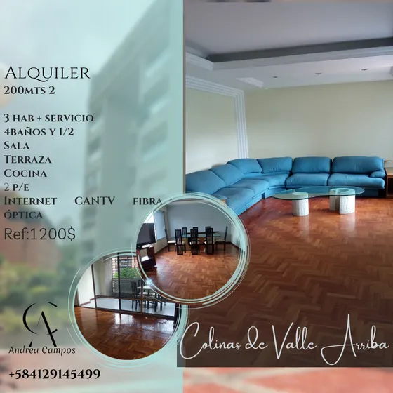 Alquiler Apartamento Colinas De Valle Arriba