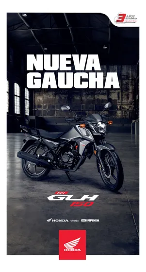 Honda Glh 150 0km Fcia C/tarjeta Xr Cg Titan Wave Motopier