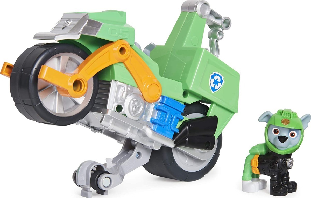 Paw Patrol Moto Pups Rockys Deluxe Pull Back Motorcycle Veh | Mercado Libre