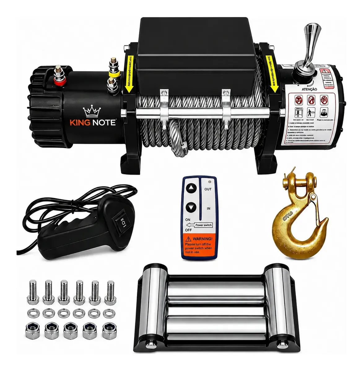 D NQ NP 2X 897369 MLB115682421484 092026 F guincho eletrico 12000 lbs 5443kg para jeep troller 4x4 atv