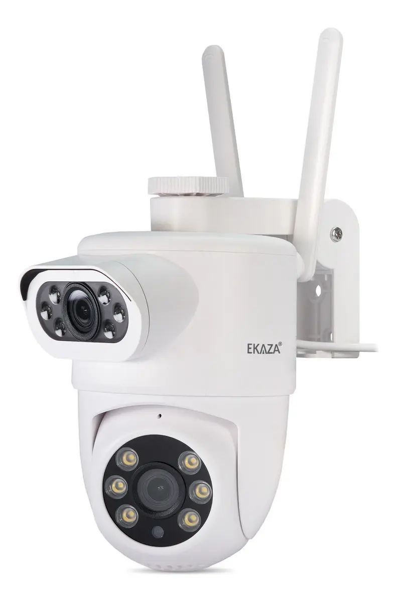 Ekaza Câmera Segurança Wi-Fi Dual Dome Full HD 2 em 1 Smart