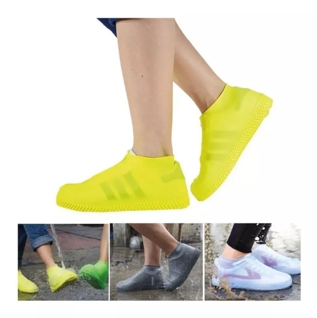 Imagen 5 de 6 de Protector Silicon Impermeable Cubre Tenis Zapato Lluvia