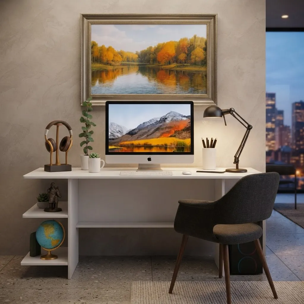Escrivaninha Mesa Office Estudo Trabalho Estilo Industrial
