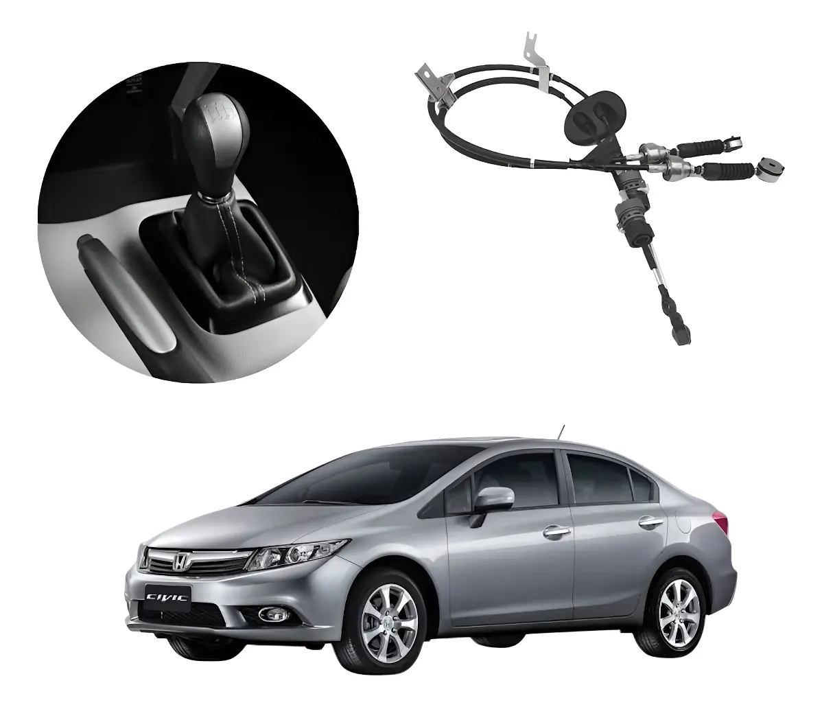 Cabo Seletor De Marcha Cambio Manual Honda Civic G9