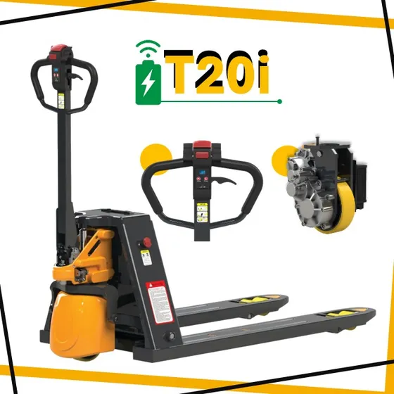 Transpaleta Zorra Electrica 2000kg  T20i Bateria De Litio
