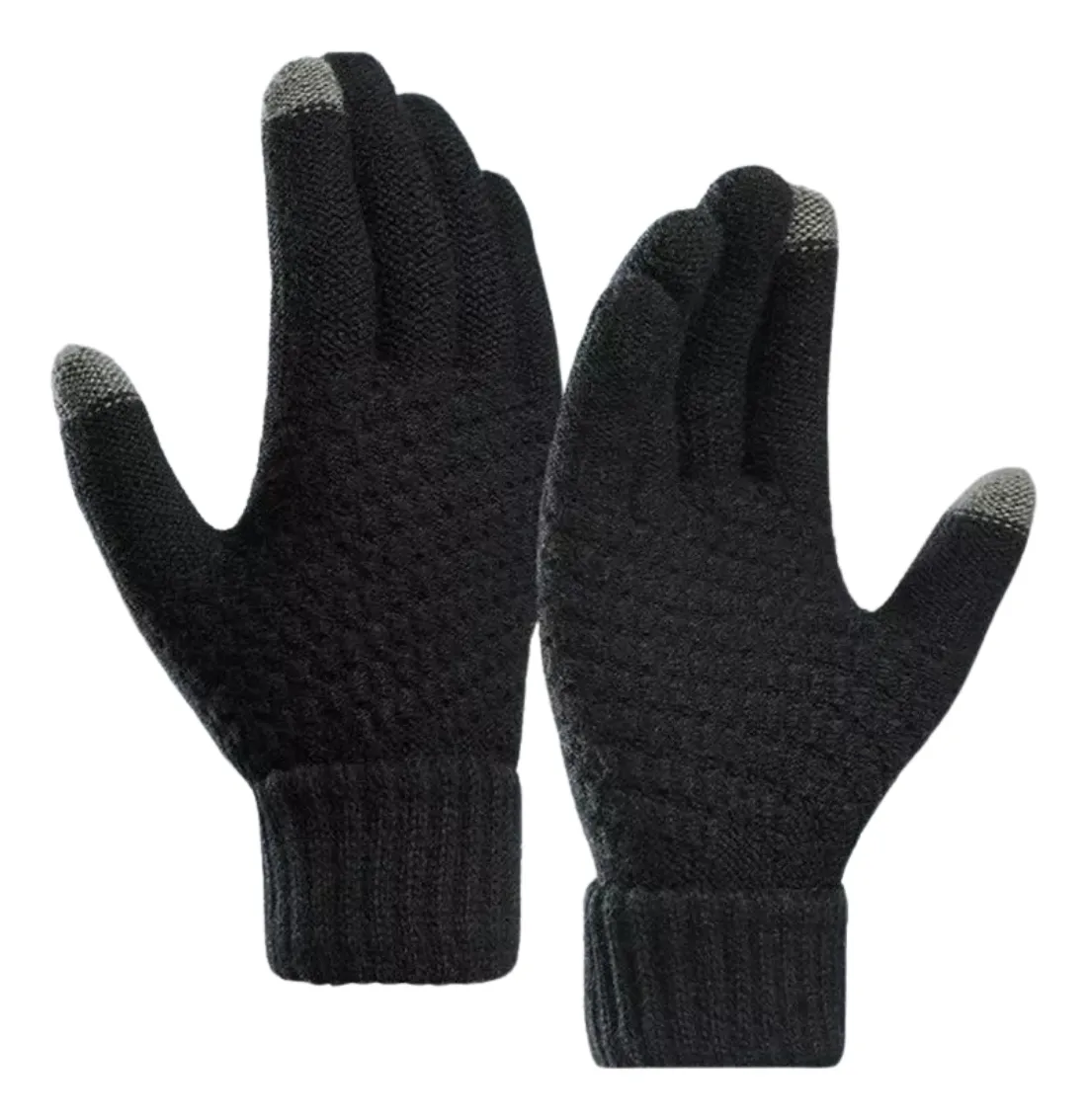 Luva De Lã Frio Inverno Adulto Touch Screen Unissex Quente