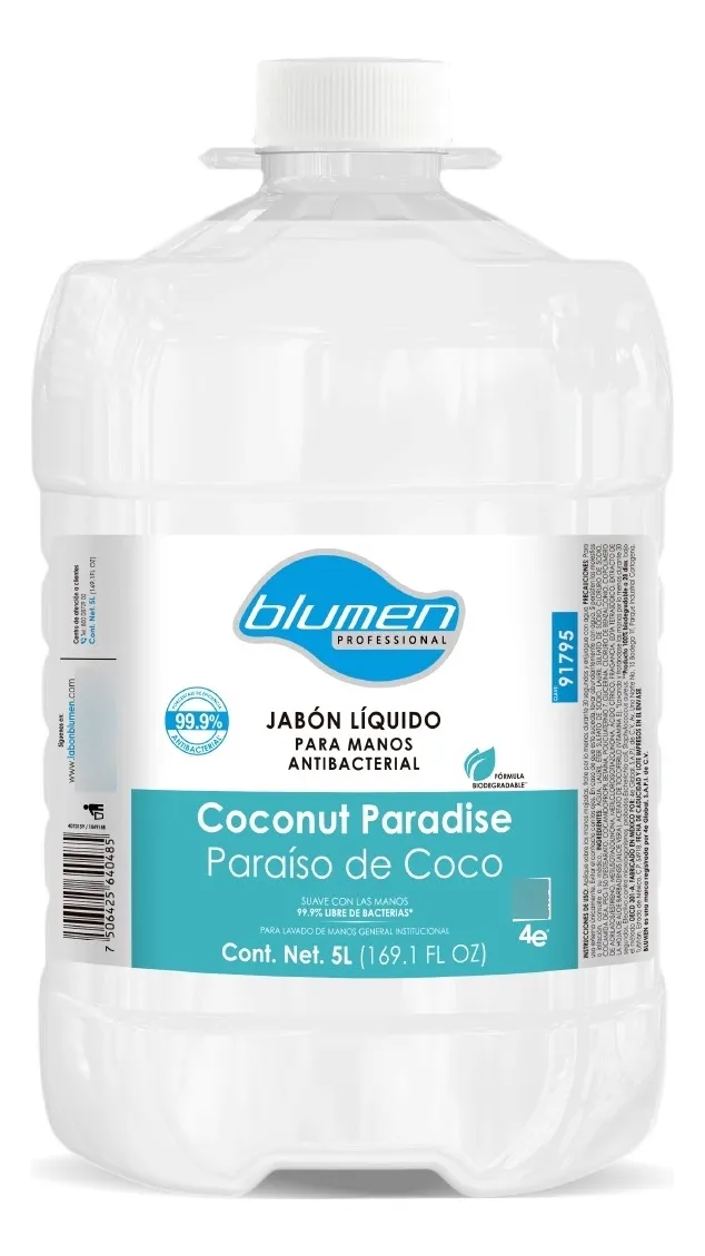 JABON BLUMEN ANTIBACTERIAL COCO C/5 LTS