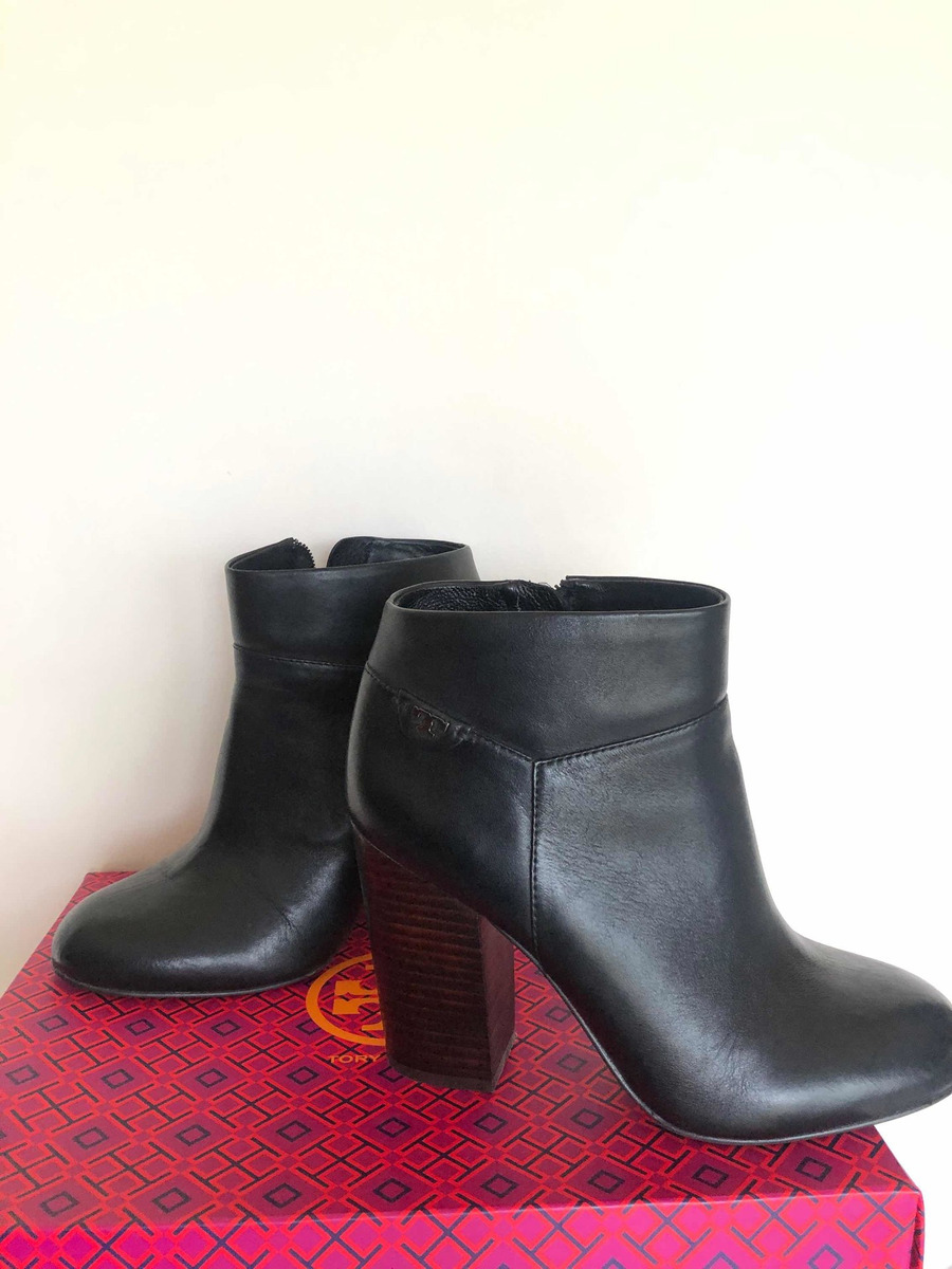 Tory Burch Botines Piel Negros Tory Botas Negras Piel | Mercado Libre