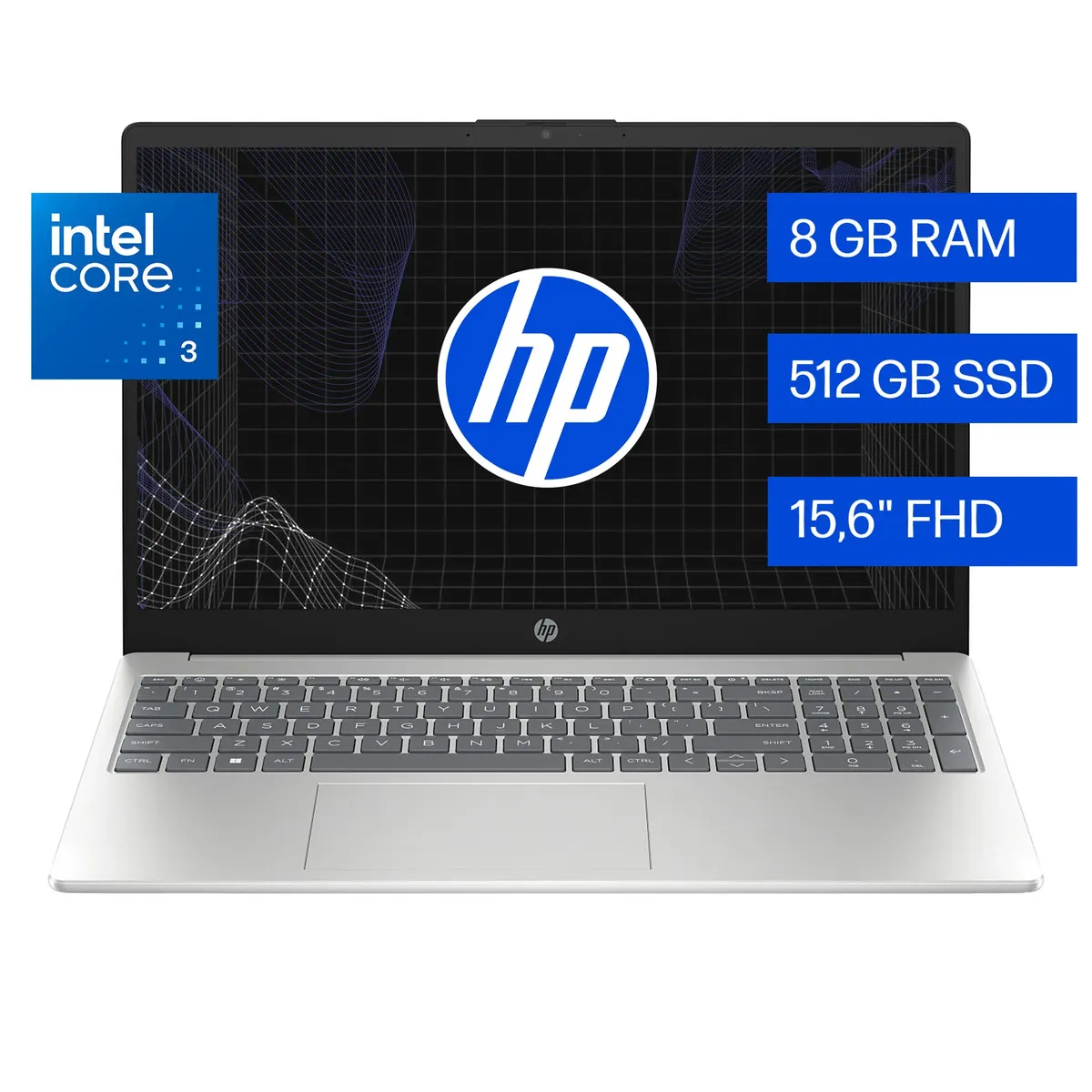 Notebook HP 15-fd0331la Intel Core 3 8gb Ram 512gb Ssd Windows 11 Home