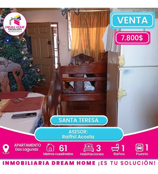 Apartamento En Venta Dos Lagunas -  Santa Teresa 