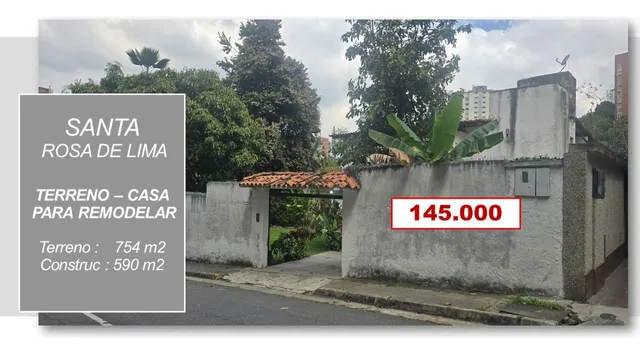 Santa Rosa De Lima, Terreno Casa Para Remodelar 754 M2