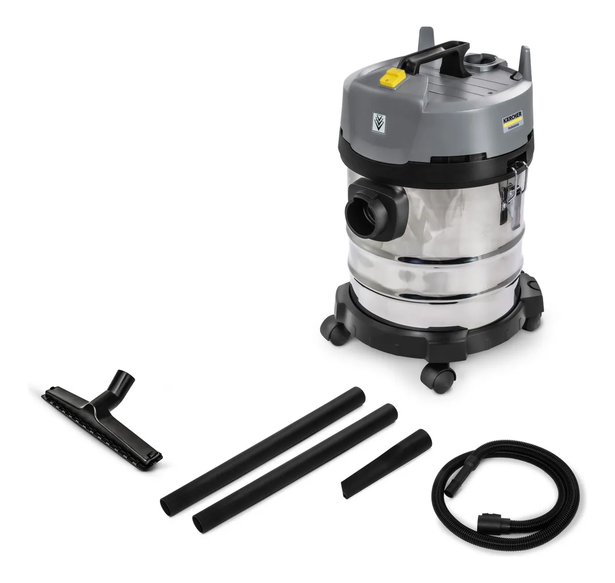 Aspirador de Pó e Líquidos Profissional Kärcher NT 2000 1400W 170 mbar Tanque Inox de 20 Litros 220v