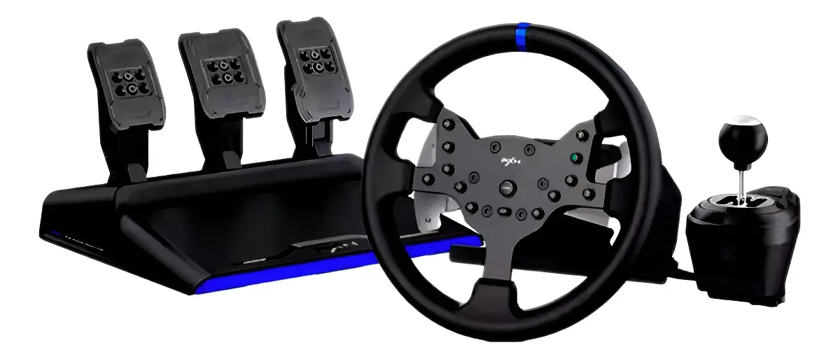Volante Gamer V99 Controle Driving Direção Force Feedback