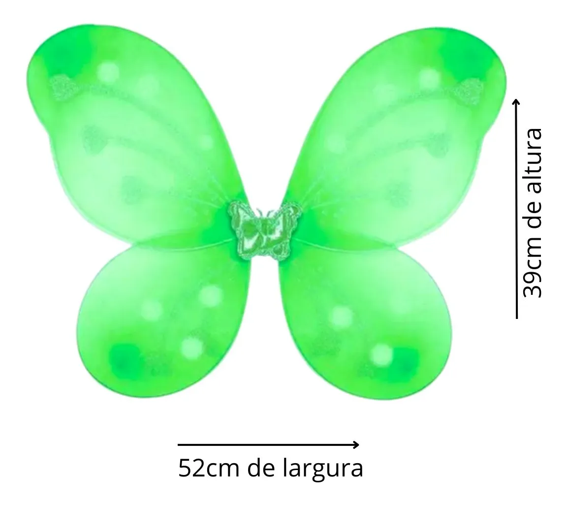 Asa De Borboleta Acessório Fantasia Carnaval 40x50 - Imagem 4