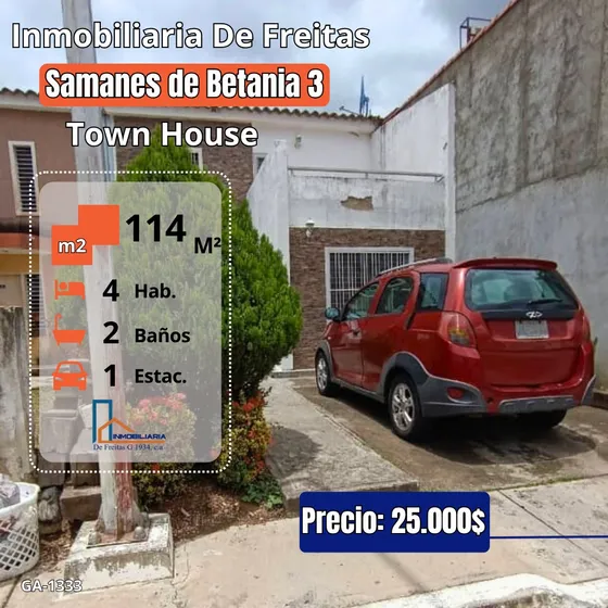 Townhouse En La Urbanización Samanes De Betania 3. Charallave