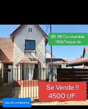 Casa En Condominio 3d 2b / Jardín De La Viña - R68 -serrano