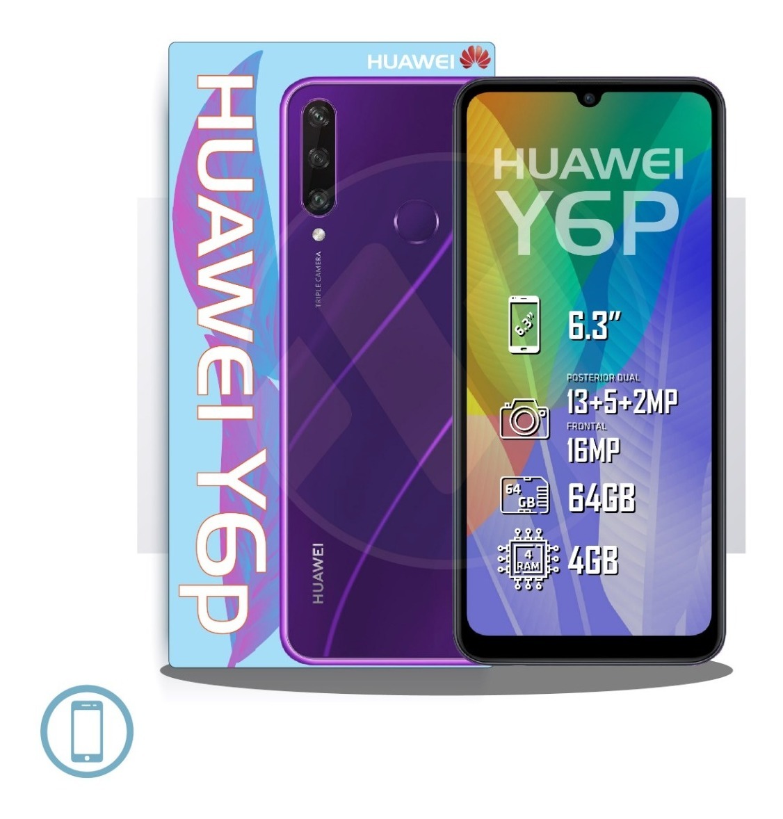 Huawei Y6p 64gb Teléfono Celular Smartphone | Mercado Libre