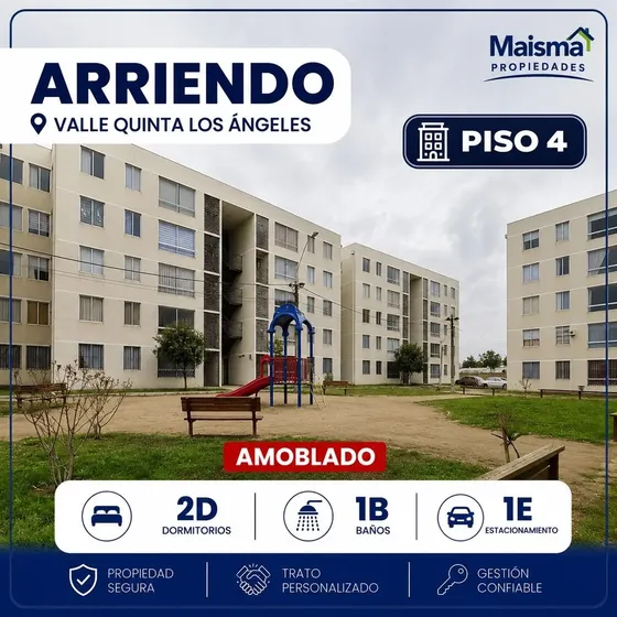 Departamento En Arriendo De 2 Dorm. Cercano A La Utal