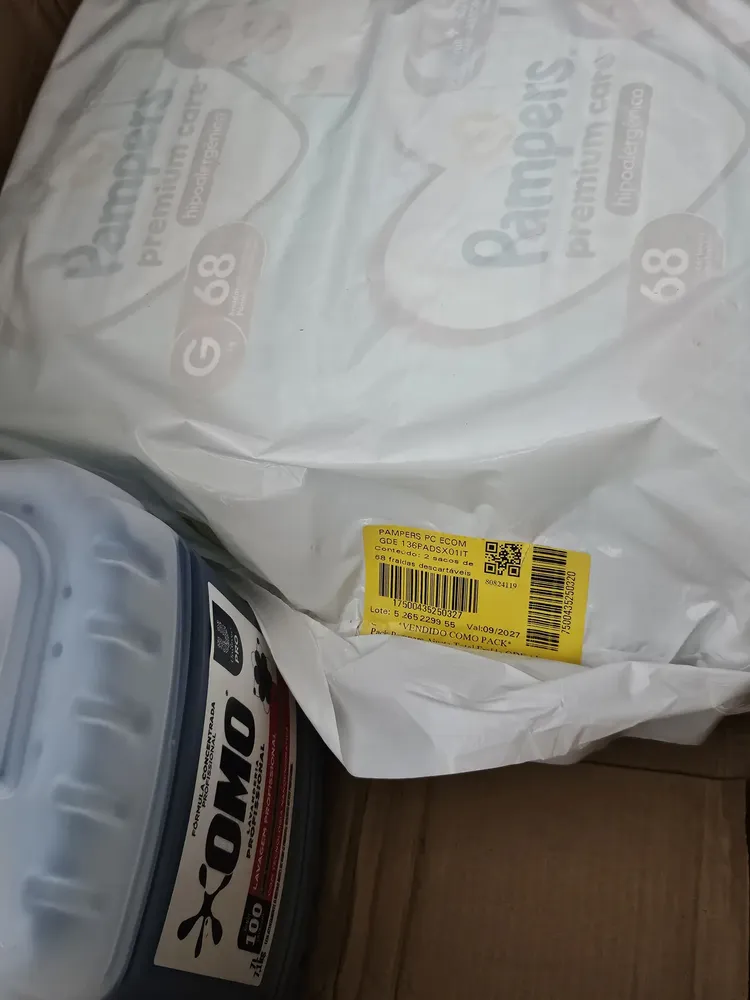 Fralda Pampers Premium Care Tamanho G - 136 Unidades
