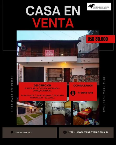 Casa De 2 Plantas Con Garage, Patio Con Parrilla Y 4 Ambientes