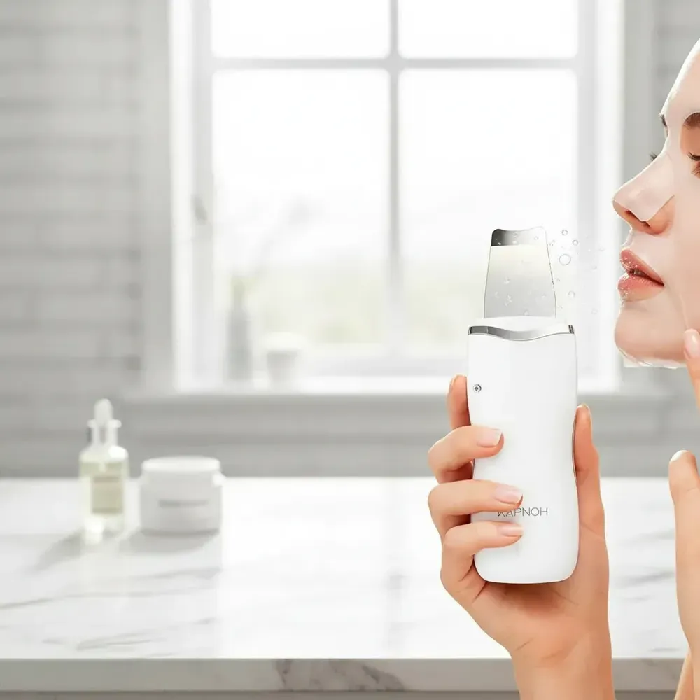 Aparelho Peeling Ultrasônico C/ Ionização Tira Cravos 2 Em 1