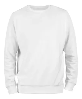 Buzo blanco liso hombre hotsell