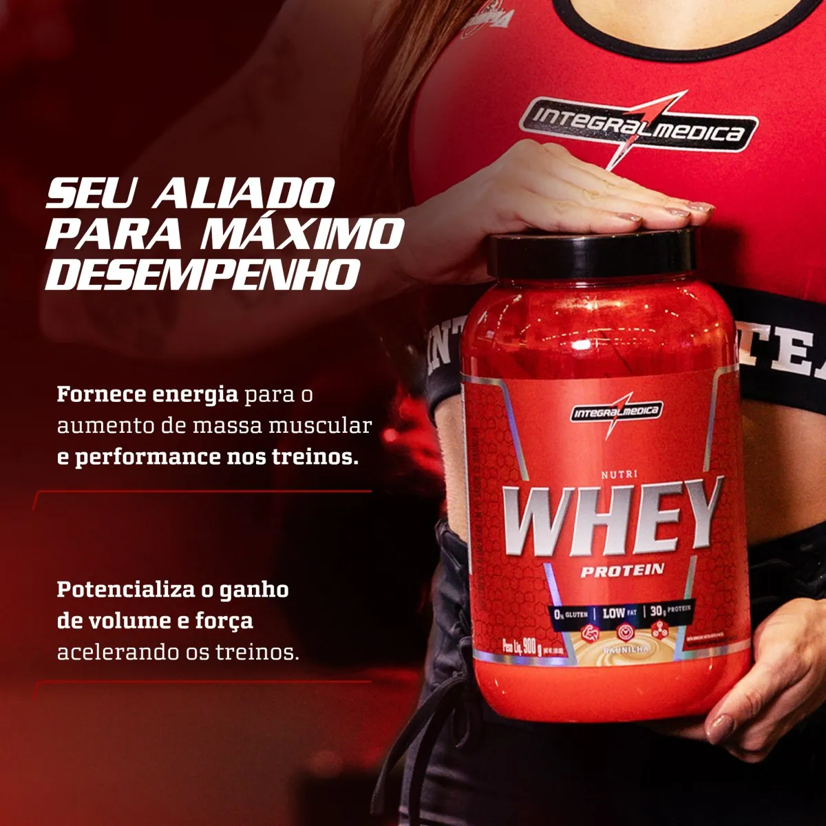 Nutri Whey Cookies 900g Integralmédica - Vista 4