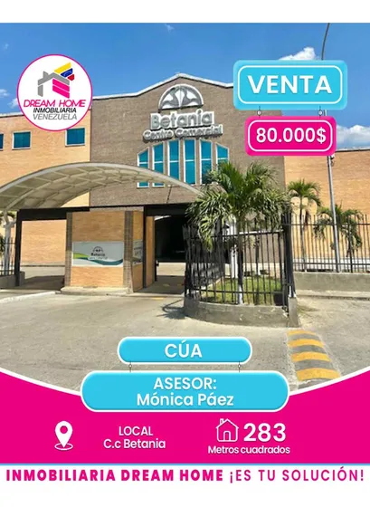 Local En Venta  C.c Betania  Cúa 