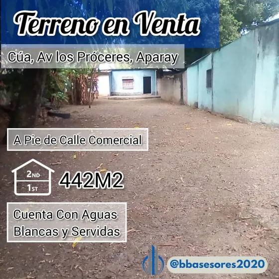 Terreno En La Av. Los Próceres Sector Aparay Cúa 