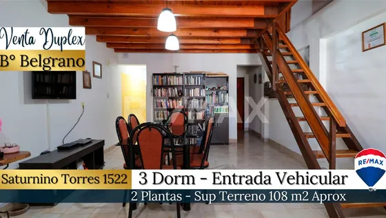 Venta- Duplex 3 Dorms. Satur. Torres 1522, B° BeLG