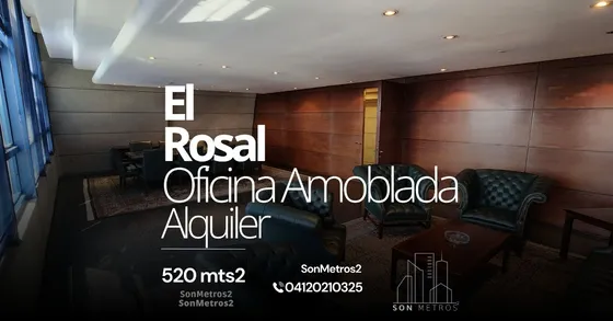 Oficina Amoblada Alquiler El Rosal 520 Mts2 Sonmetros2