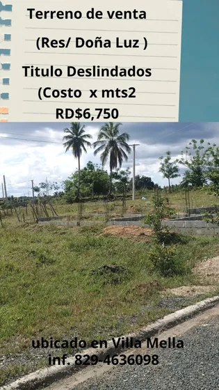 Quiere Construir Tu Casa Y No Sabe Como Hacerlo Venta De Terreno En Villa Mella  (sdn) 