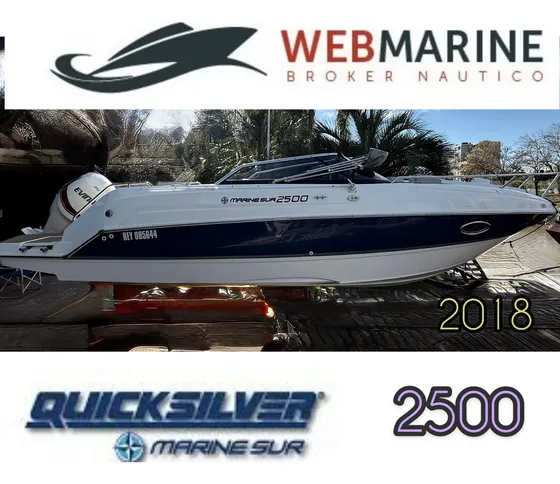 Lancha Cuddy Quicksilver 2500 2018 Evinrude 300 Hp