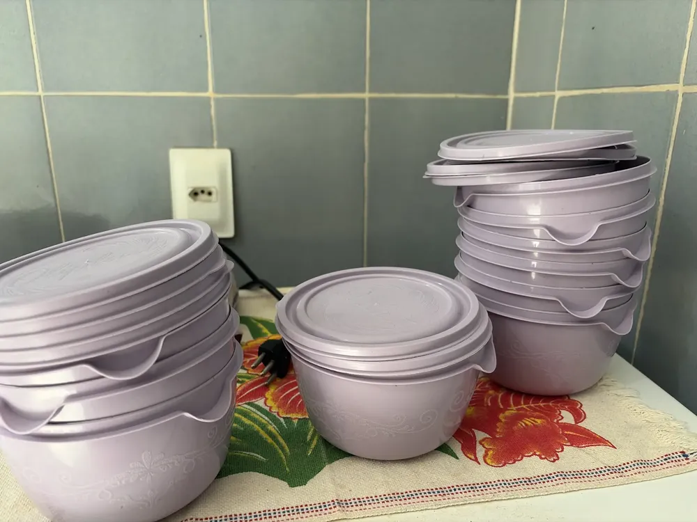 Conjunto 10 Potes Bowl Personalizado 1l Oliplast | MercadoLivre