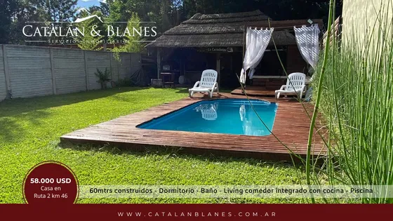 Ruta 2 Km 46 - Casa En Venta