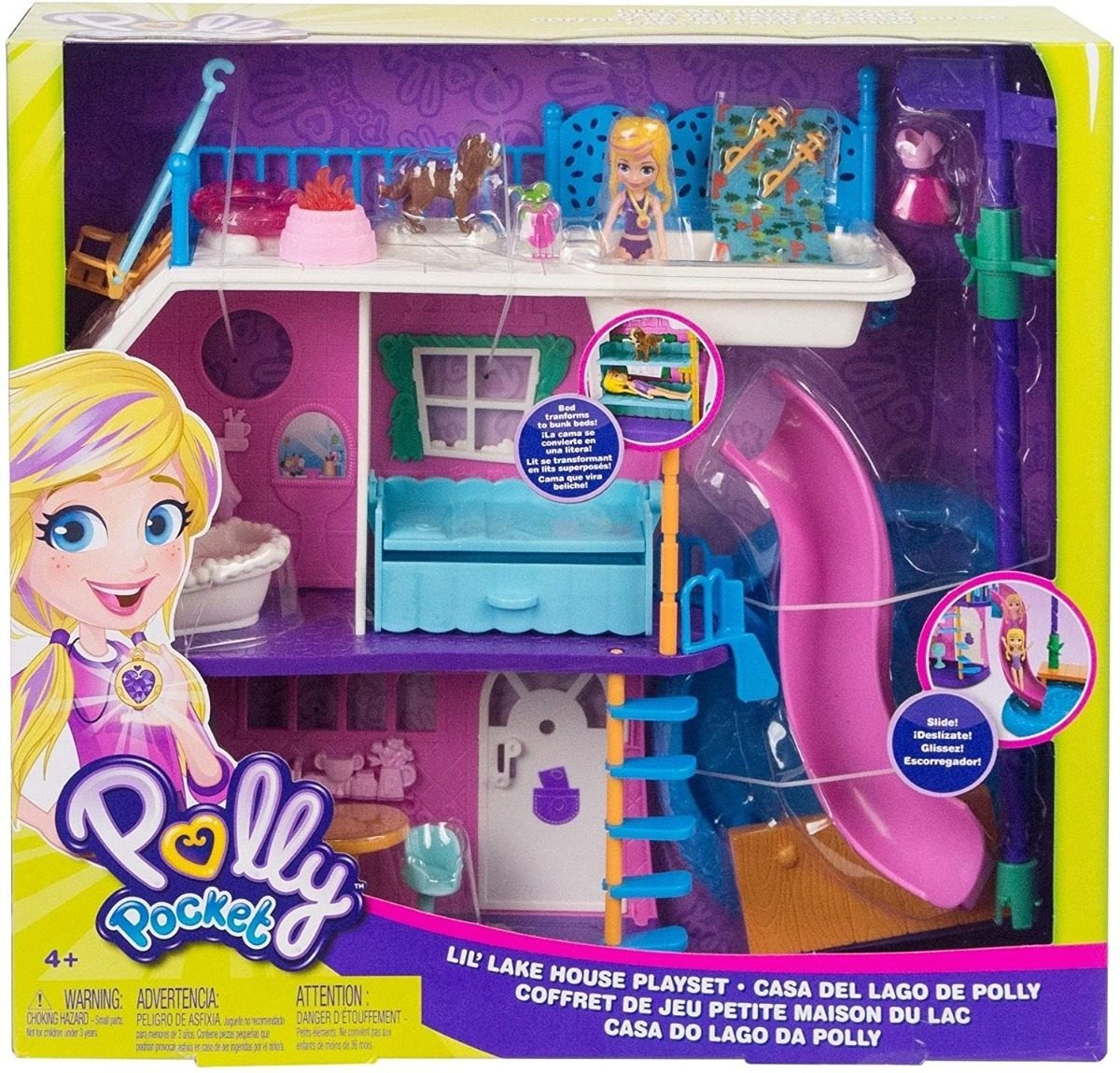 Polly Pocket Casa Clube Lugares Secretos e Acessórios GMF81 - Mattel -  Bonecas - Magazine Luiza