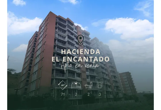 El Encantado Las Haciendas. Venta Apartamento Obra Gris 71m2 2h/2b/3p