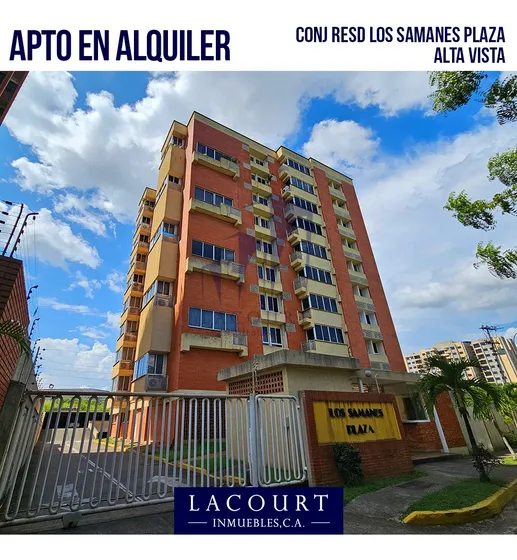 En Alquiler Apartamento Amoblado De 2 Habitaciones En Alta Vista, Sector Los Samanes.