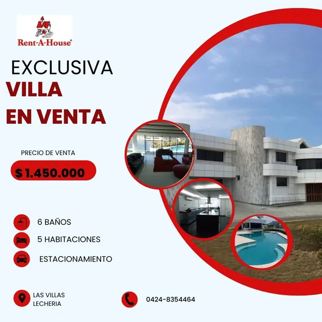 Vendo Exclusiva Villa, En Lechería