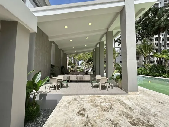 Apartamento De 1 Hab En Alquiler En Gazcue Con Línea Blanca Y Vista Al Mar
