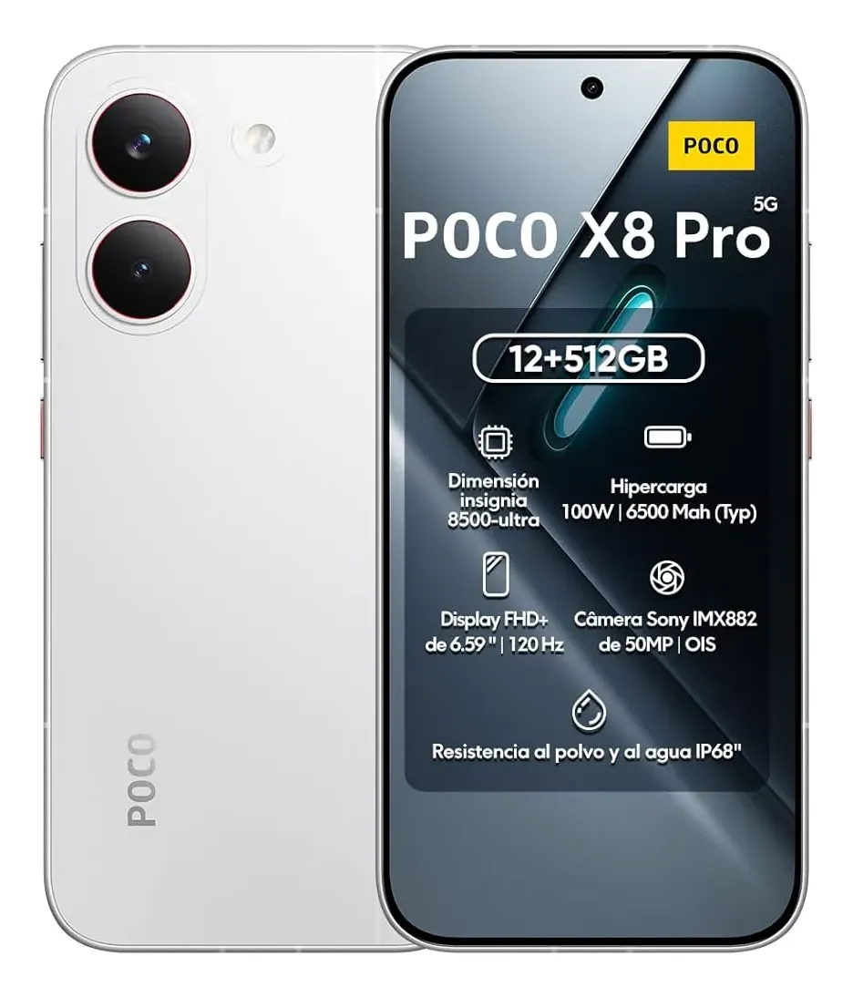 Xiaomi Poco X8 Pro 5g 512gb 12gb Global Prova D'água C/ Nfc