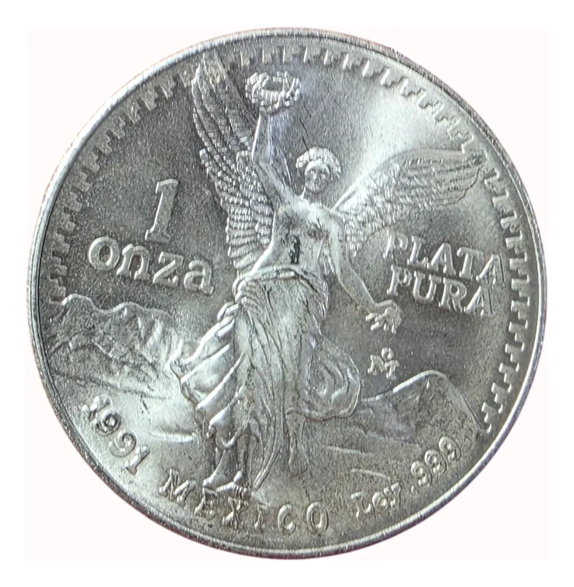 México 1 Onza, 1991 Plata 0.999 Peso 31,1gr