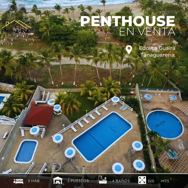 Penthouse En Venta En La Guaira  Frente Al Mar Con Salida A La Playa 