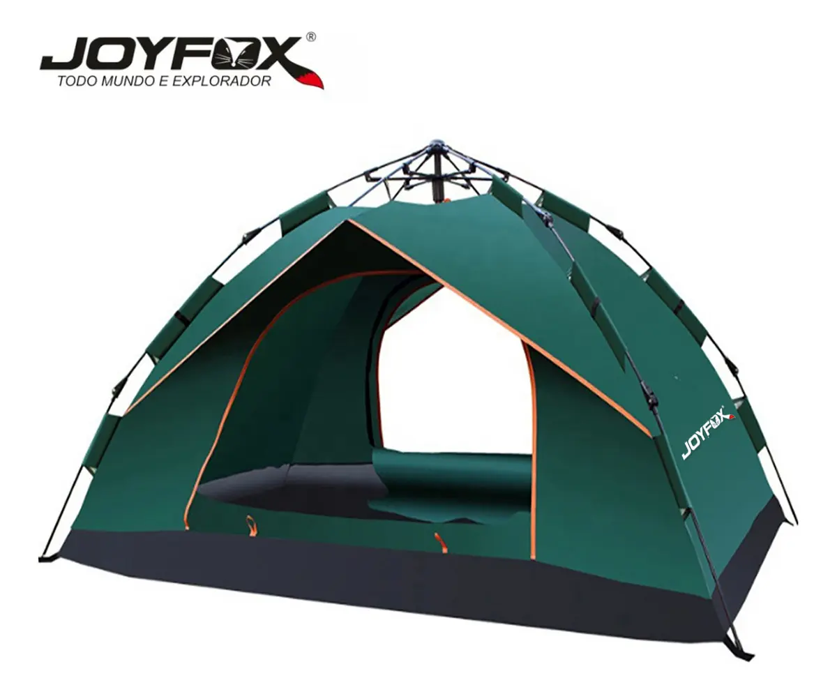 Barraca Camping Automática Joyfox 3-4 Pessoas Impermeável Verde