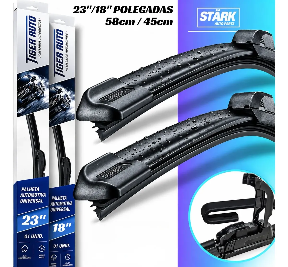 Par Palheta 2 Limpador Parabrisa Silicone Flexível Durável - foto 5