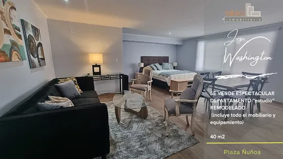 Lindo Y Remodelado Estudio, Con Muebles Y Menaje 