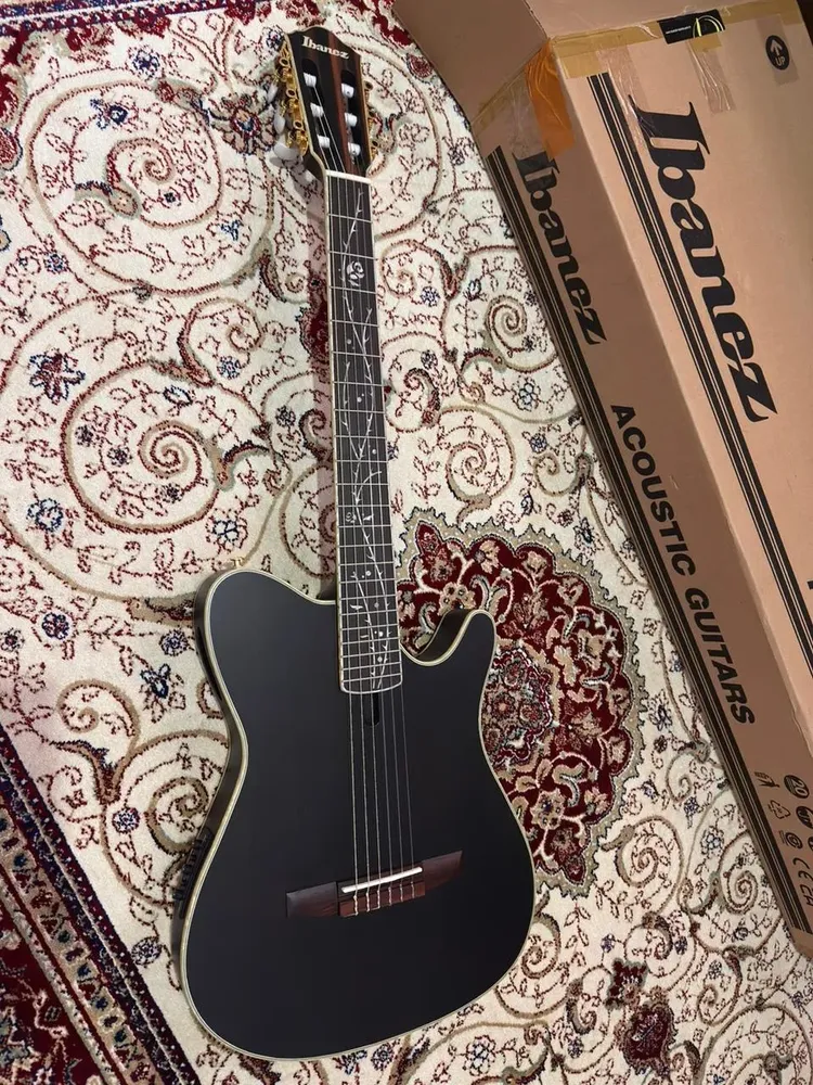 Violão Eletroacustico Nylon Ibanez Tod10n Tim Henson Preto