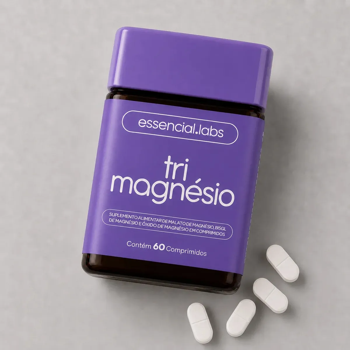 KIT TRI MAGNÉSIO contendo MAGNÉSIO DIMALATO, MAGNÉSIO BISGLICINATO e ÓXIDO DE MAGNÉSIO - 60 comprimidos + VITAMINA B12 Metilcobalamina - 30 doses — imagem 3